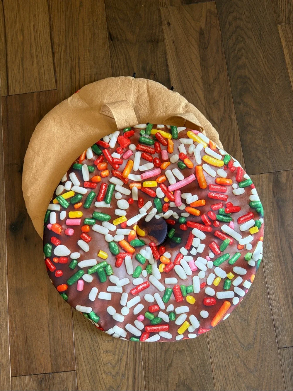 Kids Chocolate Sprinkle Donut Halloween Costume Sandwich Board Dress Up